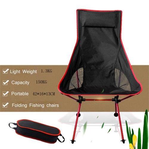 Portable Collapsible Chair Fishing Camping BBQ Stool Folding