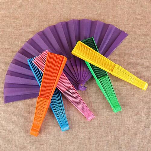 Portable Handbag Fans Elegant Floral Lace Folding Fans for W