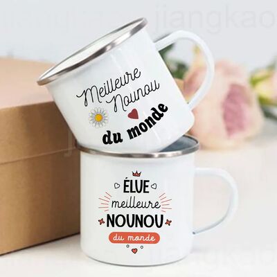 Best Nounou in The World Printed Mugs Creative Coffee Cups D