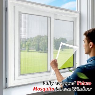 mosquito adhesive screen breathable mosqui White window self