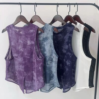 Sports Vest Women's Quick Dry Loose Running Gym Top Sleevele