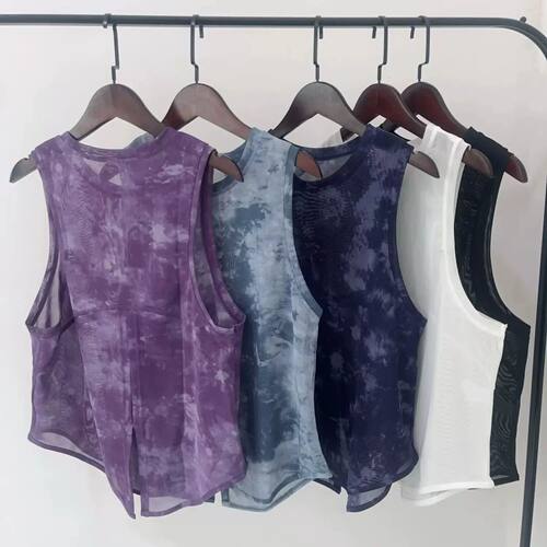 Sports Vest Women's Quick Dry Loose Running Gym Top Sleevele