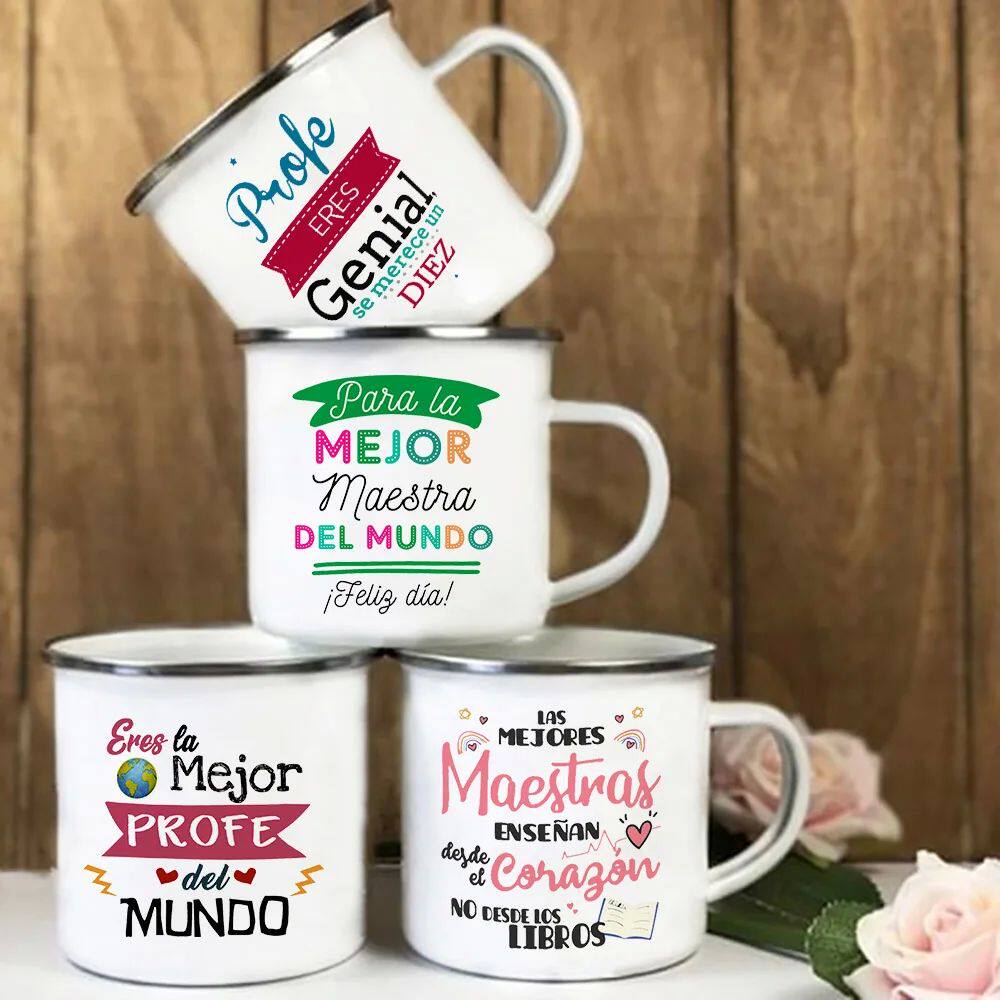 Best Teacher in The World Spanish Printed Mug Creative Coffe