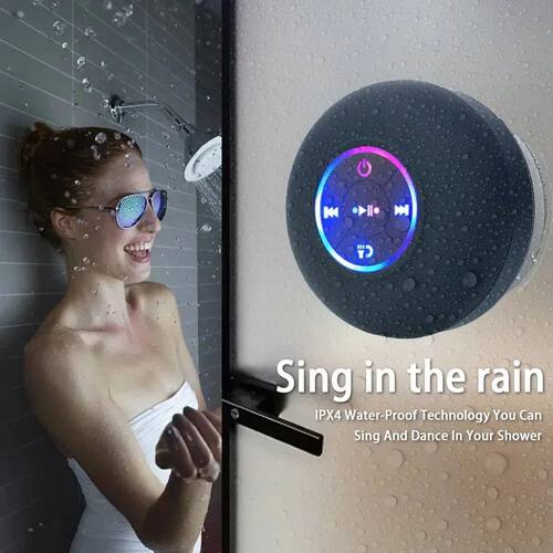 Portable Bluetooth Audio Ipx4 Waterproof Led Lights Bathroom