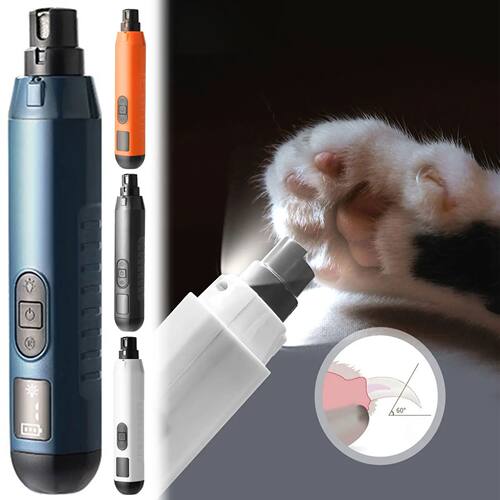 Upgraded 5 Speed Dog Nail Grinder with LED Lights Quiet Elec