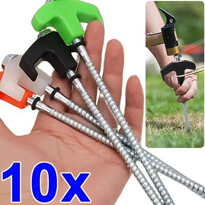 1/10pcs Tent Stakes Camping Equipment Unbreakable Hexagonal