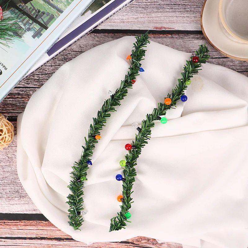 1:12 Dollhouse Miniature Christmas Home Decor Grass Strips D