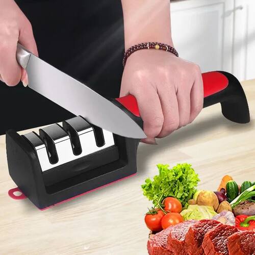 Kitchen 3/4-Segment Knife Sharpener Household Multi-Function