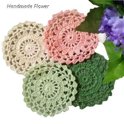 Round cotton table place mat Cloth crochet placemat handmade