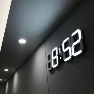 3D LED Wall Clock Large Digital Wall Clock With Remote Contr
