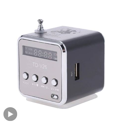 TD-V26 Portable Mini Bluetooth Speaker with Screen FM Radio
