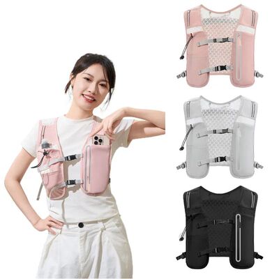 Ultralight Breathable Hydration Vest  Reflective Safety Runn