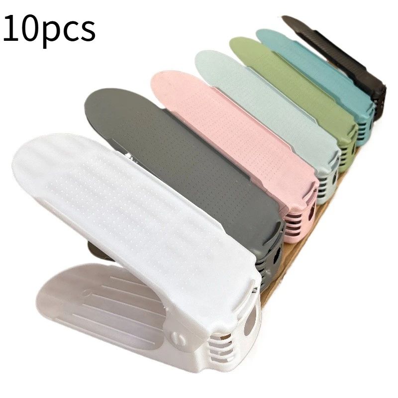 10Pcs 4 Gears Shoe Stacker Shoe Slots Organizer Shoe Slots S