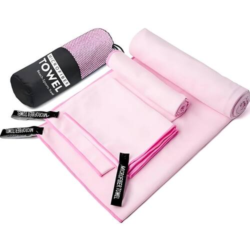 3PCS Quick Dry Beach Towel, Microfiber Travel Towel 3 Size i