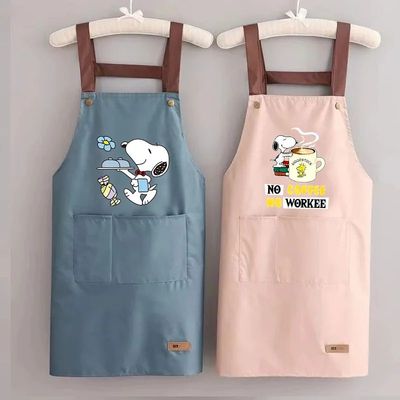 Snoopys Kitchen Apron Waterproof Ladies Men Home Apron Wipea