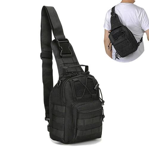 Men Cross body Sling Backpack Shoulder Chest Bag Travel Outd