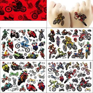 1Pcs Dirt Bike Motorcycle Tattoo Stickers Racing Figure Cart