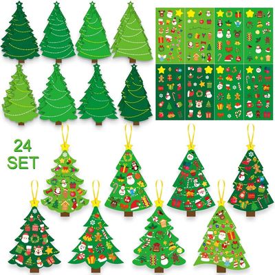 24 Sets Christmas Tree DIY Craft Kit - Create Your Own Holid