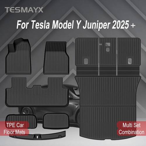 for Tesla Model Y Juniper 2025 2026 Car Floor Mats Cargo Lin