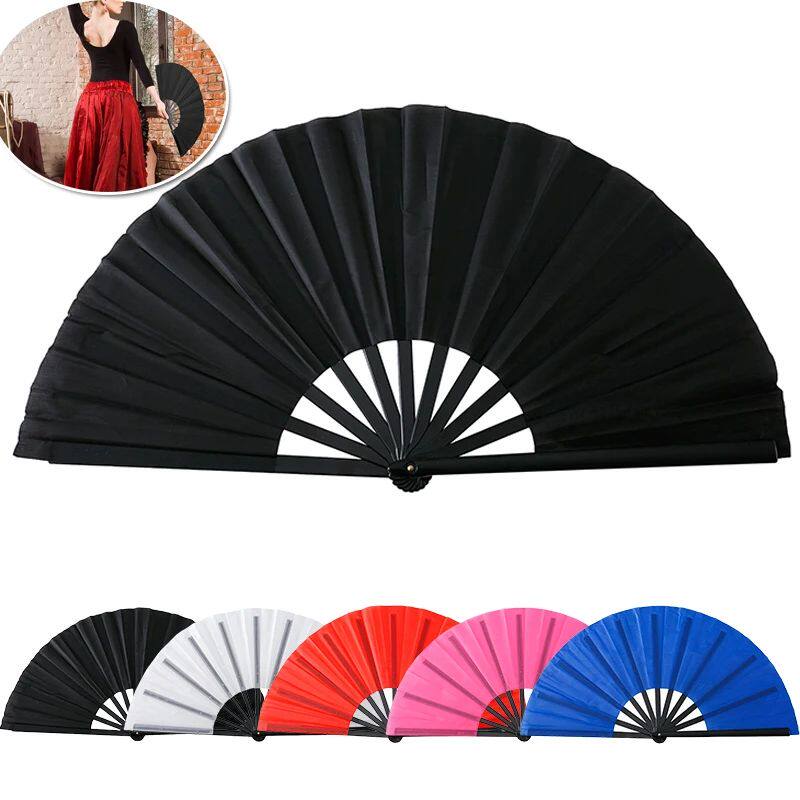 Boots on The Ground Fan,Large Holographic Folding Hand Fan,
