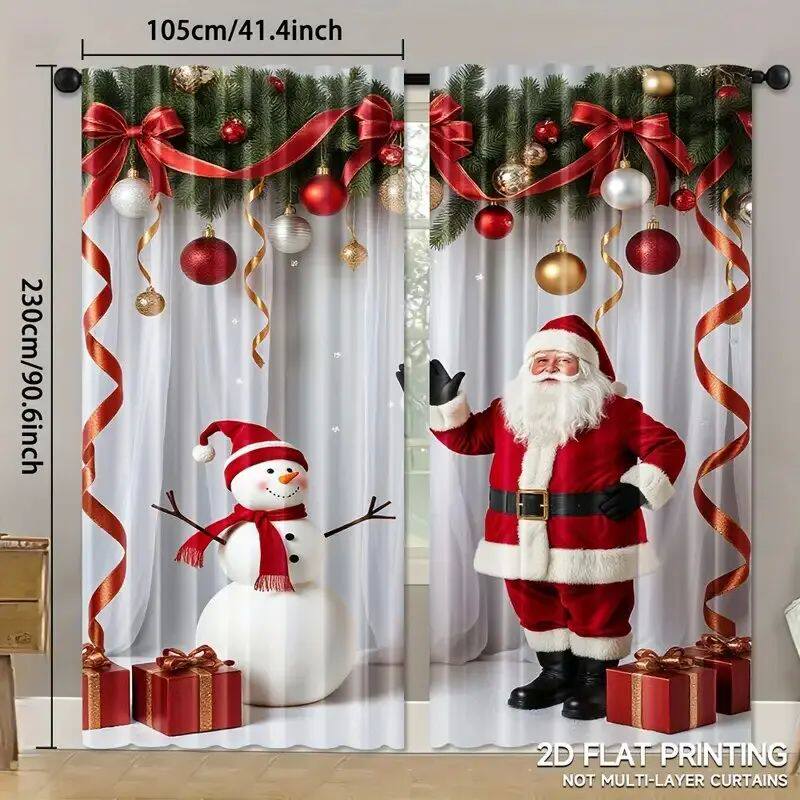Santa Claus curta, pole bag curta, bedroom and living room d