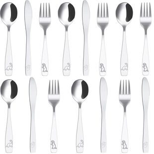 Silverware Set Fork 15Pcs Steel Kids Stainless 410