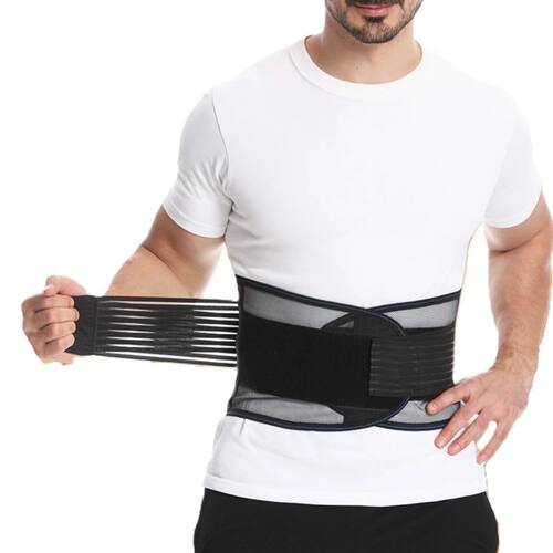 Back Brace for Men & Women - Breathable Waist Lumbar Lower B