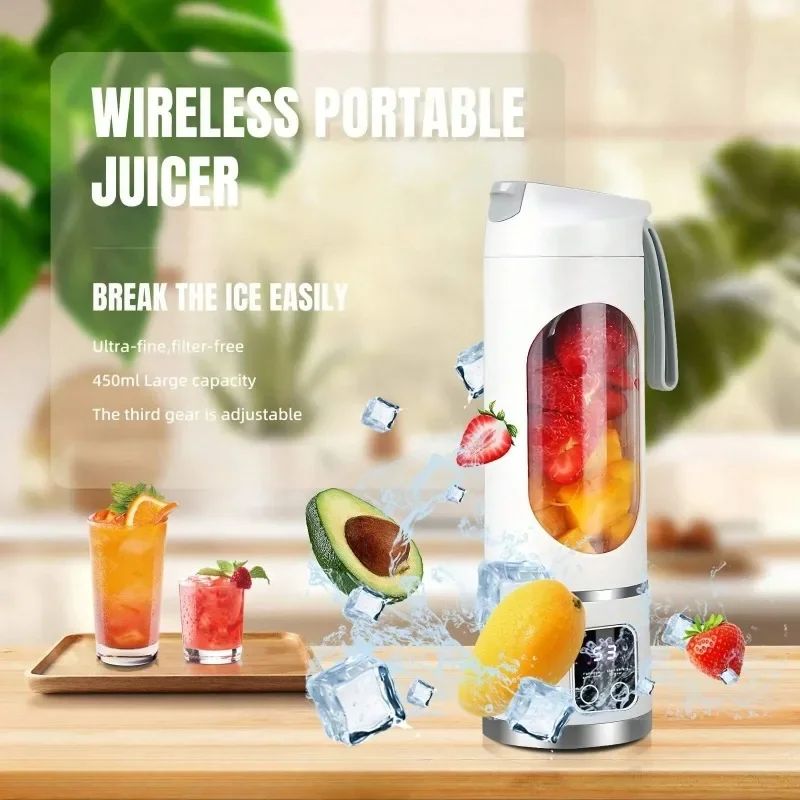 Electric Juicing Cup Portable Wireless Fruit Blender Mini Mu