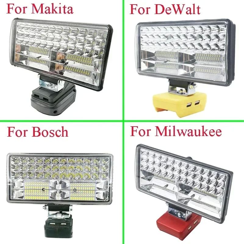 8Inch Led Light Spotlight Outdoor Work Fishing Handheld Emer