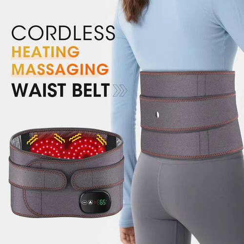 Cordless Hot Waist Belt Massager Lower Back Support Lumbar P