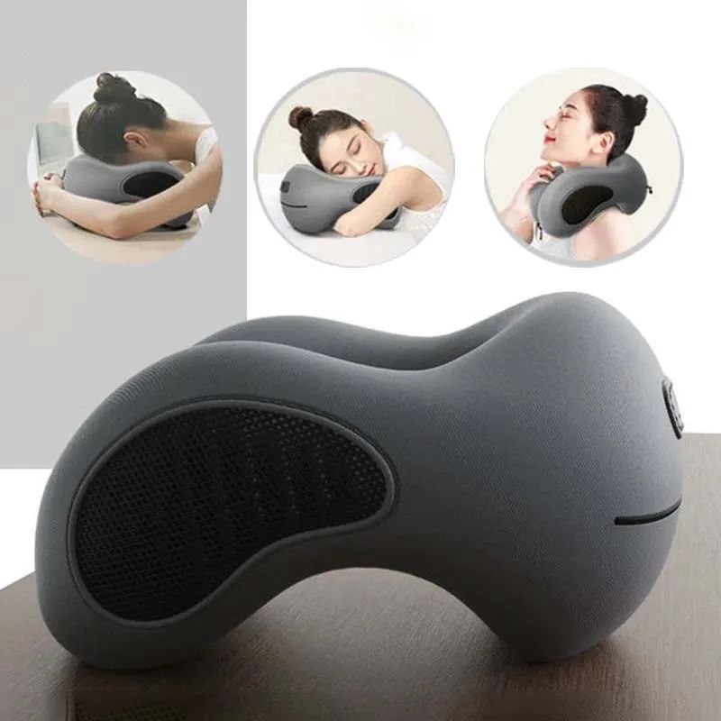 Multifunction U-Shaped Sponge Core Neck Pillow Slow Rebound