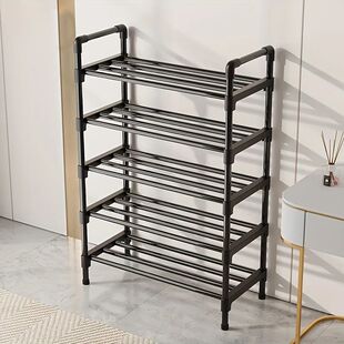 Multi-Tier Metal Shoe Rack Stackable Organizer Freestanding