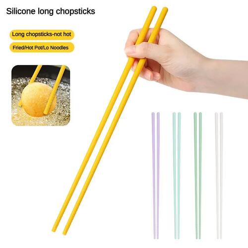 1pcs Silicone Chopsticks 31.5cm Non-slip Chopsticks Noodle S
