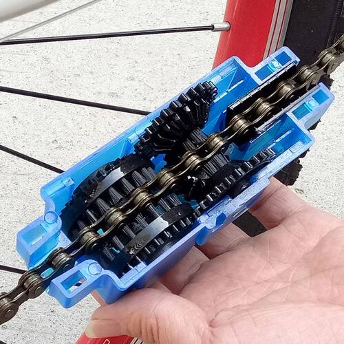 Portable Bicycle Chain Cleaner Bike Brushes Scrubber Wash To