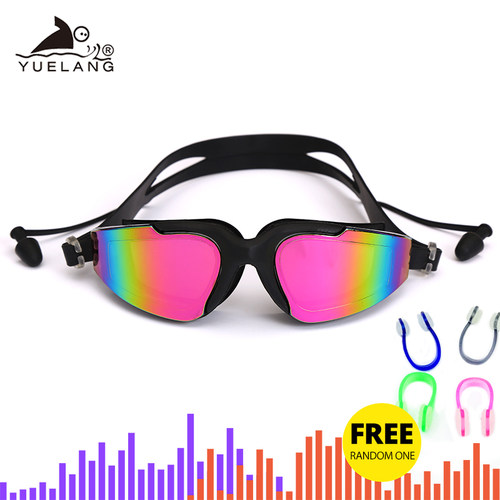 Professional Swimming Goggles Man Silicone Anti-fog UV Adjus