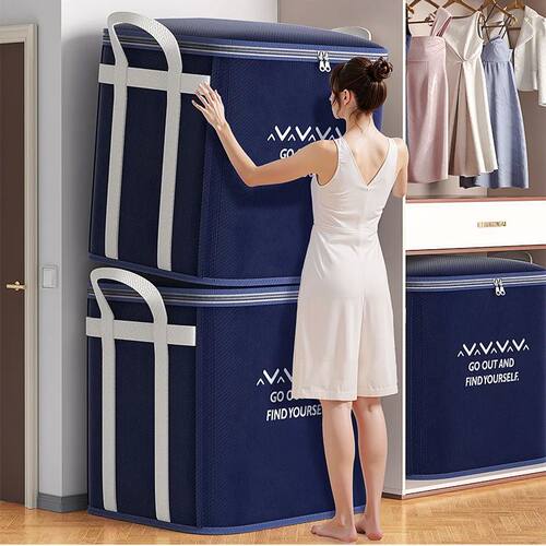 Extra Large Handle Clothes Storage Bag Organizer with Reinfo