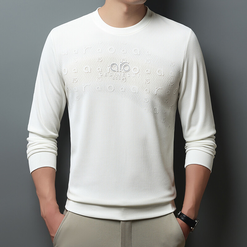 零度-52013-P26-新款秋冬季植绒奥钻圆领卫衣男士休闲打底衫 8.28