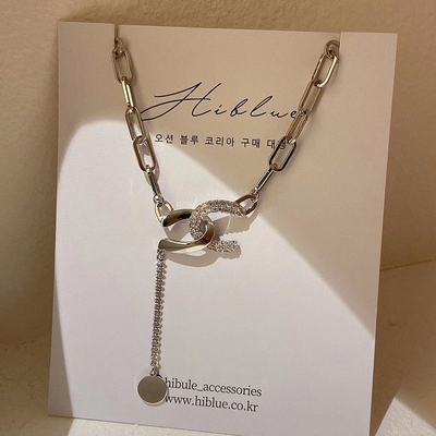 韩国东大门饰品毛衣链钛钢长款不掉色秋冬高级上档次配饰项链2024