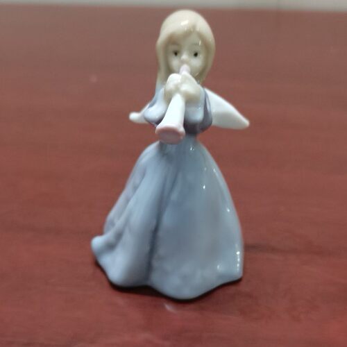 手绘陶瓷小女孩天使摆件工艺品