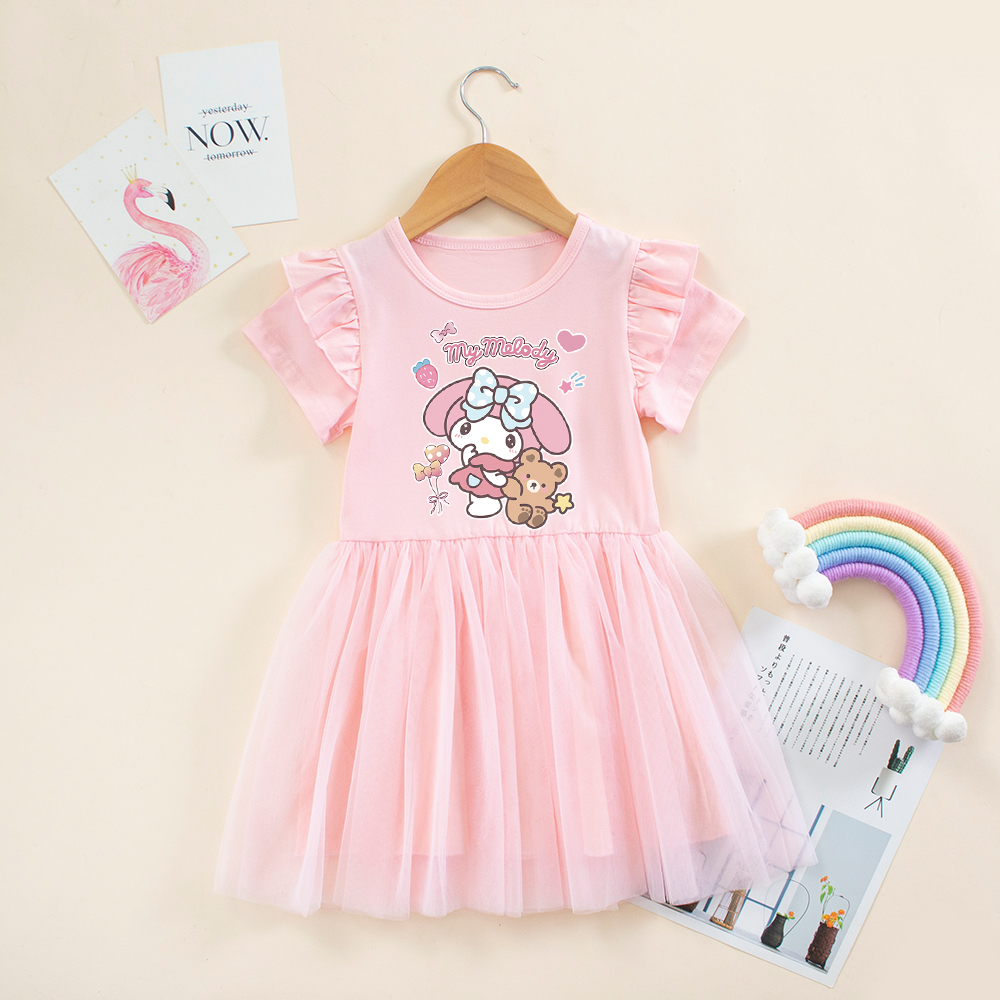 女童卡通纯棉连衣裙夏天休闲裙子