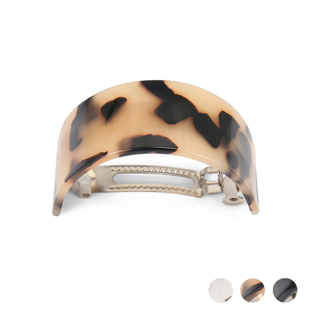 亚历山大同款简约醋酸板材弹簧夹马尾夹弧形光板发夹头饰顶夹横夹