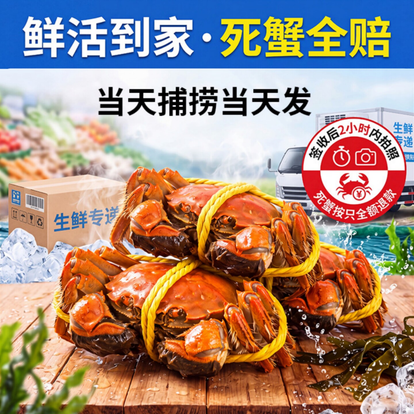 江苏兴化大螃蟹特大蟹黄多大闸蟹