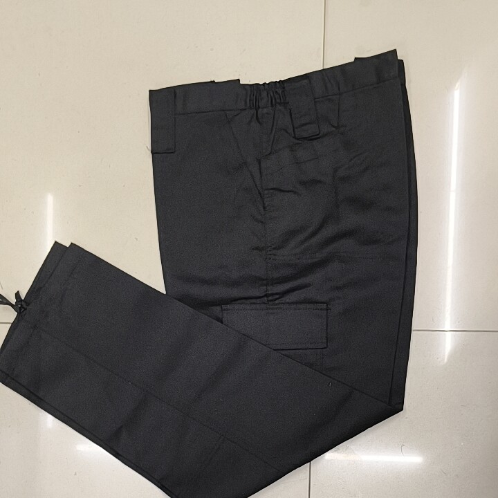 保安裤子男黑色斜纹耐磨作战裤保工装制服