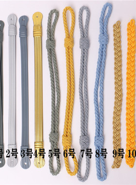 帽封带金黄色灰色带金色帽条银色编织花帽子配饰带乐队保安大檐帽