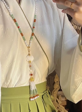 古风汉服莲花璎珞项链