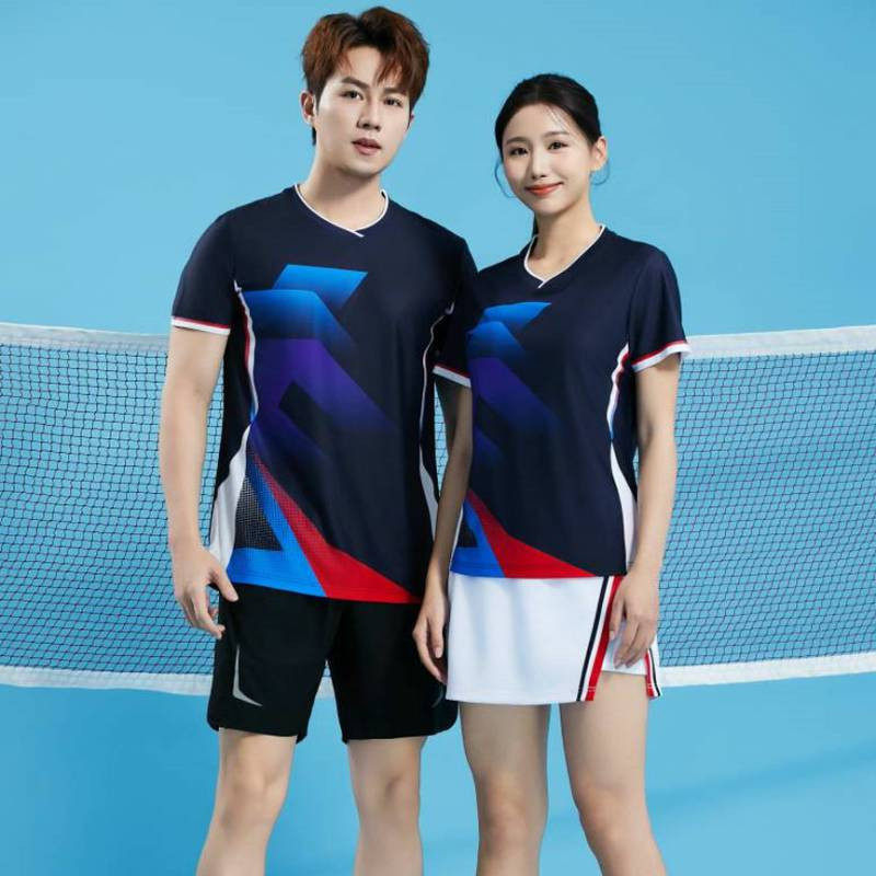 快干羽毛球服套装团购男女短袖t恤印字排球比赛队服运动T恤乒乓球