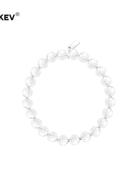 kevkev官方正品NUMBERING 赵露思同款7A超透纯银天然白水晶手串女