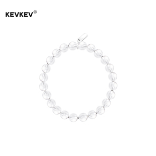 kevkev官方正品 7A超透纯银天然白水晶手串女 NUMBERING 赵露思同款