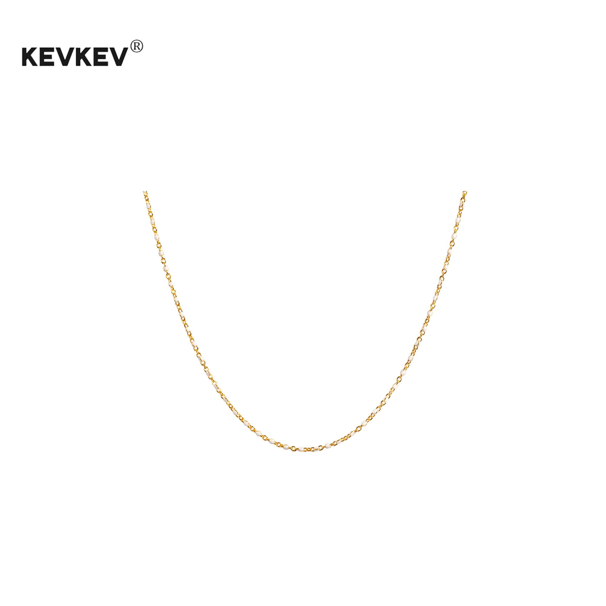 kevkev适合夏天戴的项链小珠珠简约小众多彩叠加素链七夕女生礼物