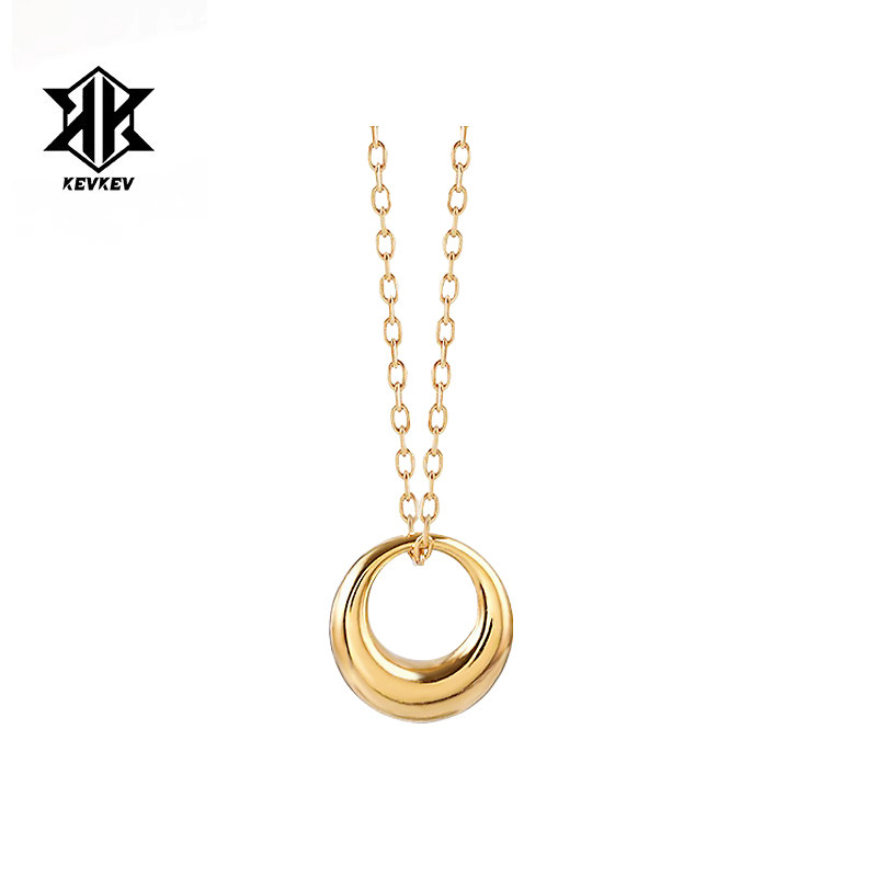 官方正品秦岚同款s925纯银几何圈项链女轻奢高级感锁骨链时尚百搭